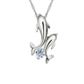 Silver Dolphins Necklace Pendant 925 Sterling Silver Pendants Wholesale